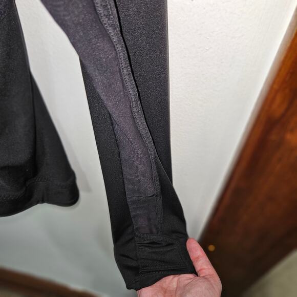 Athleta Jacket Womens Small Black Full Zip Vented Mesh Long Sleeve Pockets - Picture 6 of 10